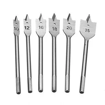 XtremeFast flat drill bit set for wood 10mm to 25mm